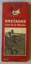 GUIDE REGIONAL MICHELIN - BRETAGNE cote de la manche 1936-1937 - TBE