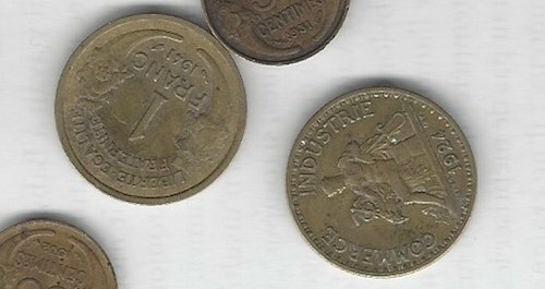 French coins four - 4),,