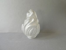 ancienne tulipe flamme en verre pour lampe, lustre, applique, style empire H 16