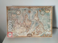 Puzzle Vintage 4000 pièces Carte politique du monde Educa