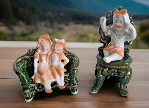 Paire figusines ancienne - paire,