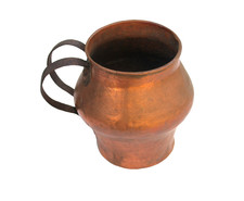 Pot en cuivre ancien. 2 anses