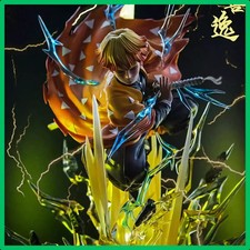 ✅ Figurine Demon Slayer Agatsuma ZENITSU 32cm PVC Socle Éclairé Kimetsu no Yaiba