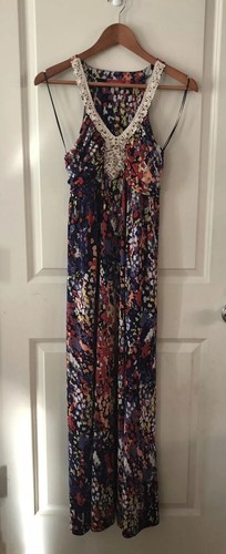 Elle watercolor maxi dress - maxi,