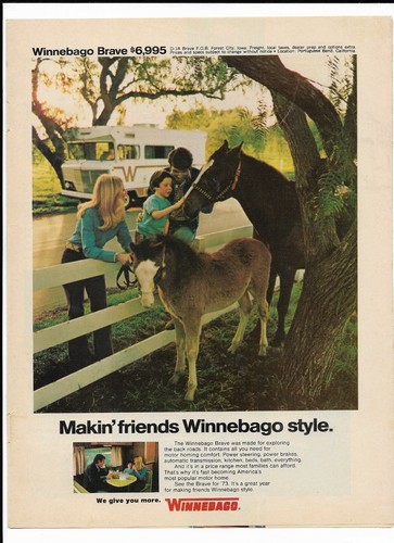 Vintage 1973 winnebago brave - vintage,