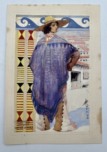 Gouache originale maquette - gouache,