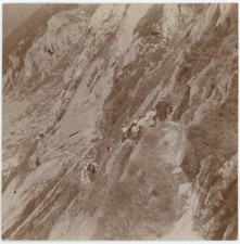 Chamonix-Mont-Blanc (Haute-Savoie). Le Mauvais Pas. Tirage citrate circa 1900.