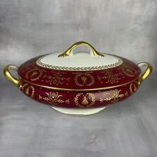 Anc. manufacture royale Limoges soupière légumier porcelaine décor aux abeilles