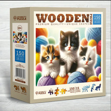 WOODEN CITY Puzzle en Bois pour Enfants 150 Pièces Motif De L'Animal Idée