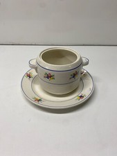 Lot 1 assiette et 1 sucrier sans couvercle Gien modèle Nice France