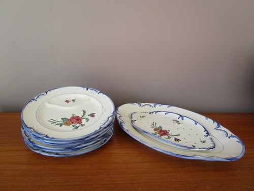 Assiettes plat à asperges - 6,