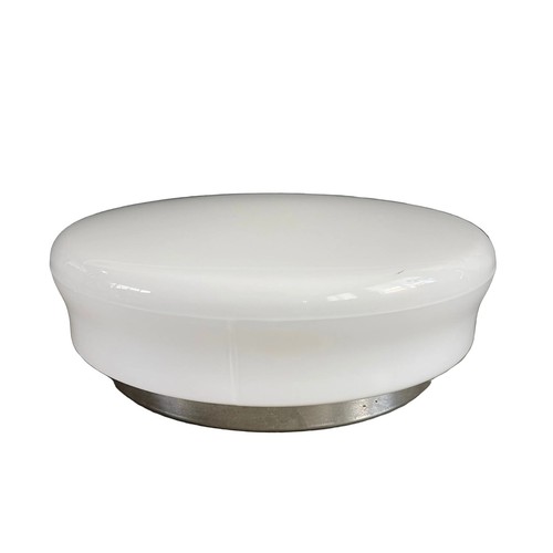 Plafonnier verre blanc - plafonnier,