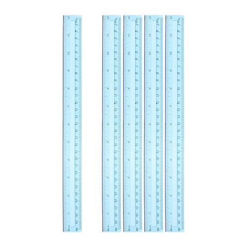 5pcs règles plastique 30cm - en,