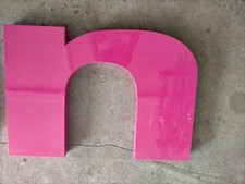 Lettre D Enseigne Publitaire En Tôle  65 X 45 X 4 Cm