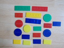 19 jetons de cartes en