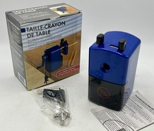 Taille-crayon bleu de table ou