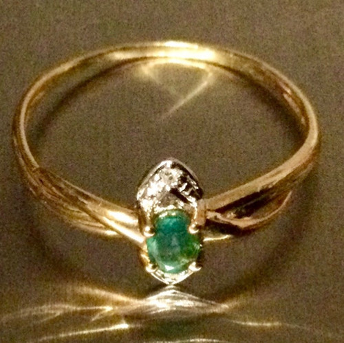 Carats emeraude et - or,
