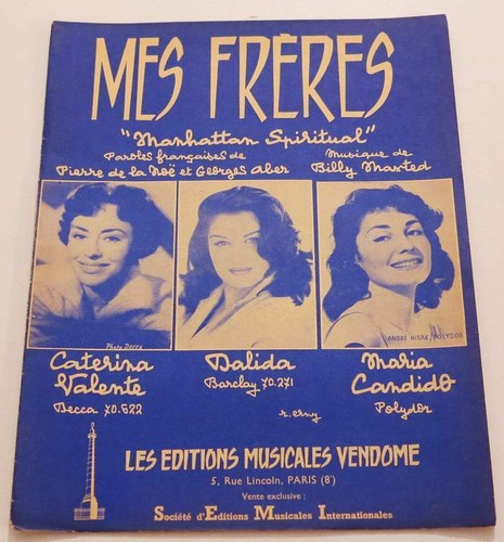 Partition vintage sheet - , music