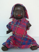 POUPÉE ANCIENNE TÊTE BISCUIT - BÉBÉ CARACTÈRE NOIR HEUBACH KOPPELSDORF