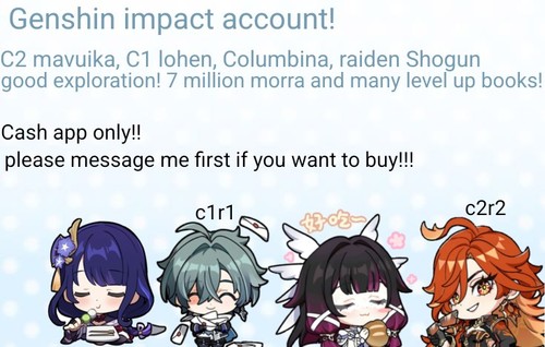 Genshin impact account - account, (c2
