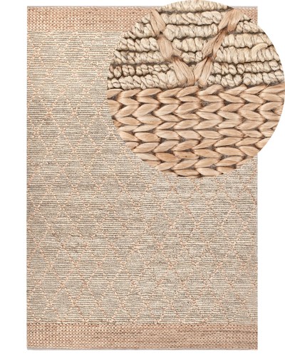 Tapis jute boho rustique - jute,