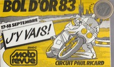 Moto. BOL d'OR 1983. Moto revue. Circuit Paul Ricard