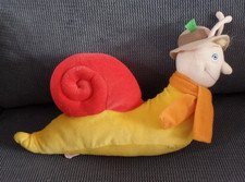 B12G / doudou peluche escargot jaune rouge manège enchanté JEMINI