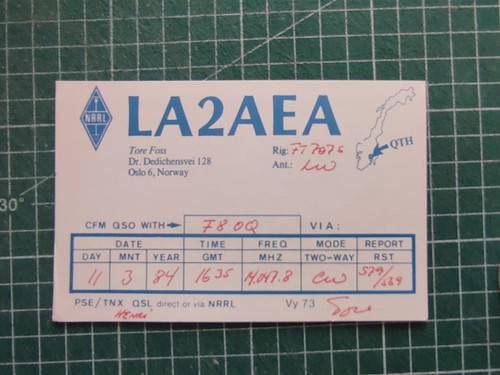 Br0945 carte radio amateur - br0945, qsl