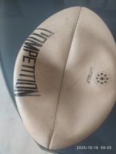 Ballon rugby cuir compétition