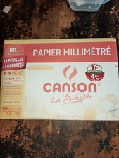 papier millimetre Canson 90g/m2 57 feuilles A4