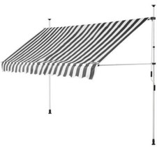 Store banne Manuel Rétractable Auvent balcon Terrasse Marquise Sans perçage Mani