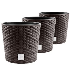 Ensemble de pots de fleurs ronds - 3 x DRTUS400L Prosperplast