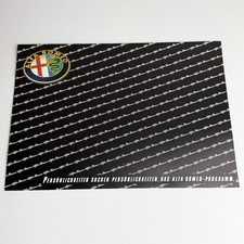 ALFA ROMEO PROGRAMM / brochure catalogue 8p / ALFETTA SPIDER GTV 6 / DE German