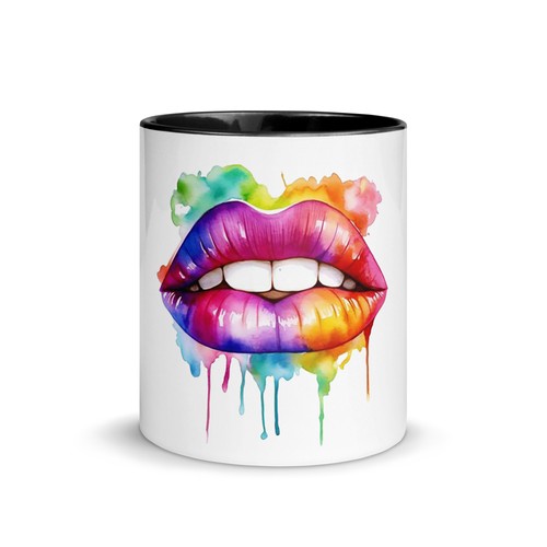 Tasse mit farbiger - , innenseite