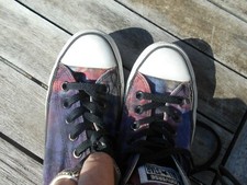 CONVERSE TOILE CAMAIEU COULEURS T 37 FR BE A 12€ ACH IMM FP comp MOND RELAY VOIR