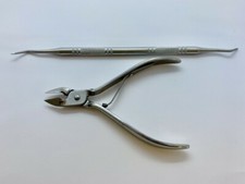 Soulève et Coupe Ongle Incarné, Acier Inoxydable, Instrument de Podologie
