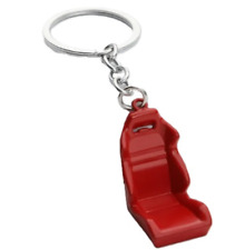 Metal Color Silver Red Sport Seat Car Keychain Porte Clé Siège Style Sport