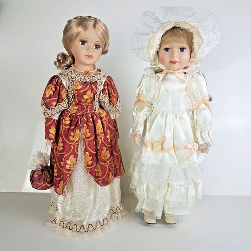 Porcelain dolls vintage - porcelain,