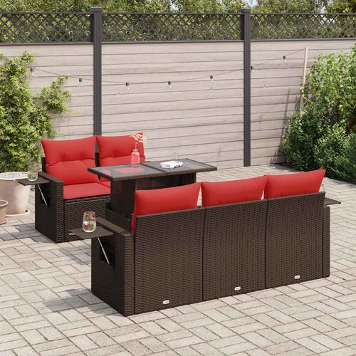 Salon jardin avec coussins - salon,