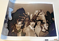 Photo argentique F. MITTERAND  10 mai 1981 Bastille - 45 x 35 cm - Bel Etat