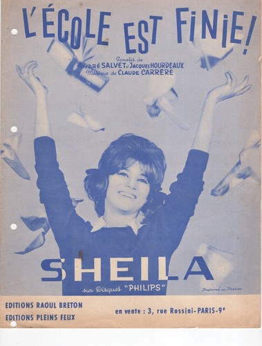 Sheila partition école est - sheila, l'École