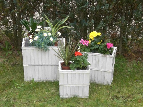 Paniers bois shabby chic - 3,