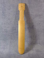 MONGOLIE ! COUTEAU DE CHALEUR, bois sculpté, CHEVAL, pansage, horse scrapper