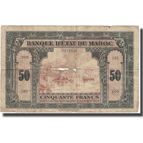 Billet maroc 50 - billet,, maroc,