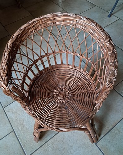 Fauteuil rotin osier enfant - osier,
