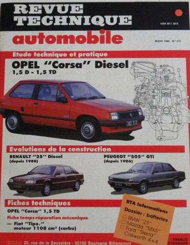 Revue technique automobile rta - revue,