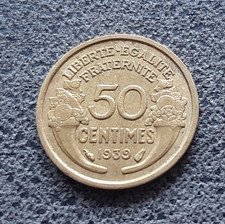 Pièce France 50 Centimes 1939