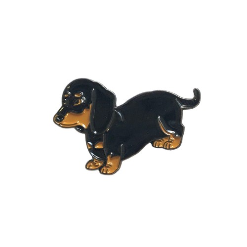 Teckel chiot émail pins - chiot,