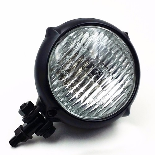 Moto noir retro phare - moto,