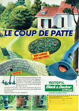 Publicité Advertising 0924  1983   Black  & Decker jardinage le rotofil
